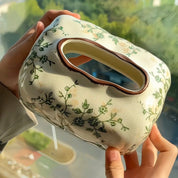 Atelier Floral Crackle Tissue Box