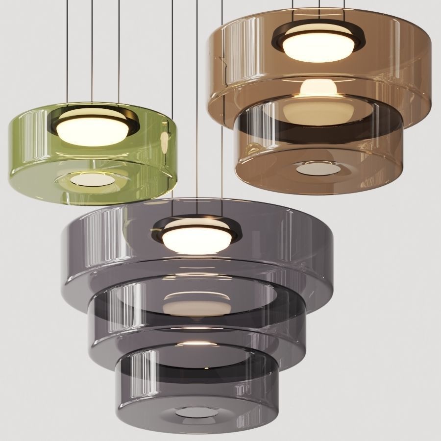 Lumen Carla Bauhaus Glass Pendant Light