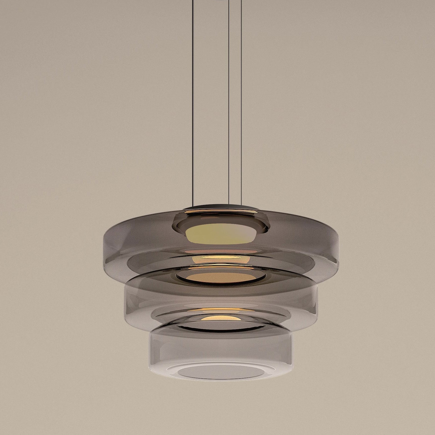 Lumen Carla Bauhaus Glass Pendant Light