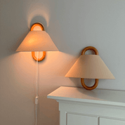 Lumen Wooden Pleated Wall Sconce
