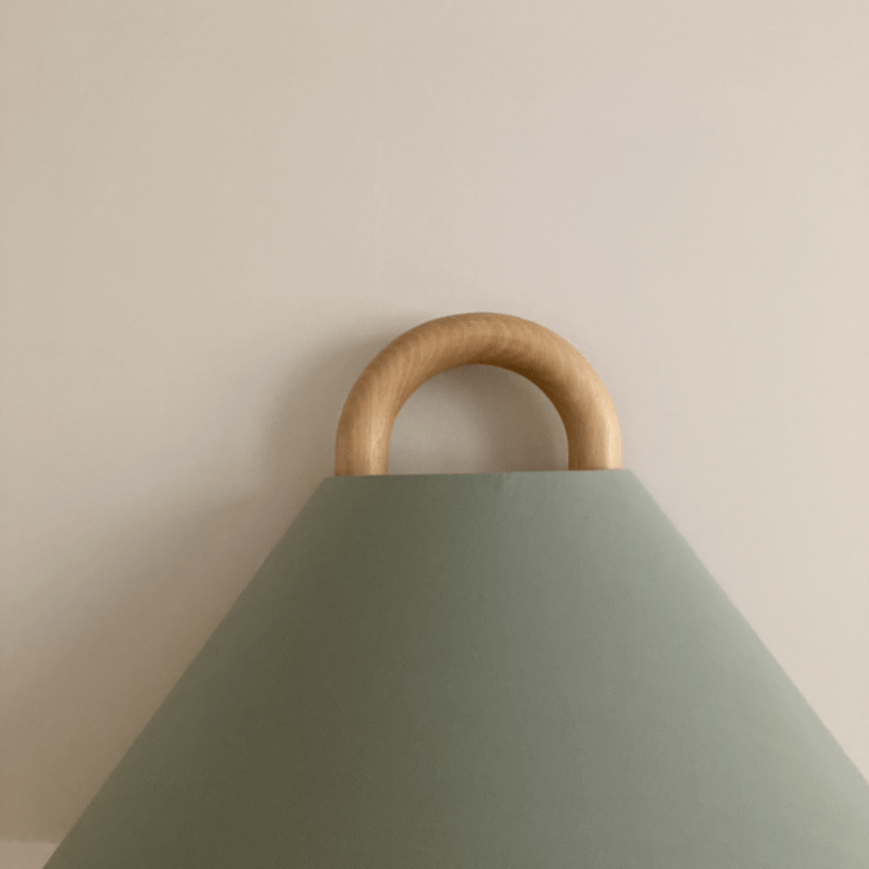 Lumen Wooden Pleated Wall Sconce