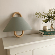 Lumen Wooden Pleated Wall Sconce