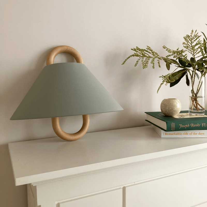 Lumen Wooden Pleated Wall Sconce