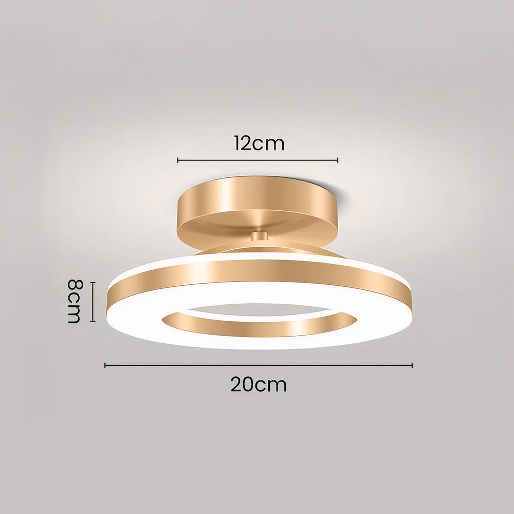 Lumen Iron Hallway LED Ceiling Light