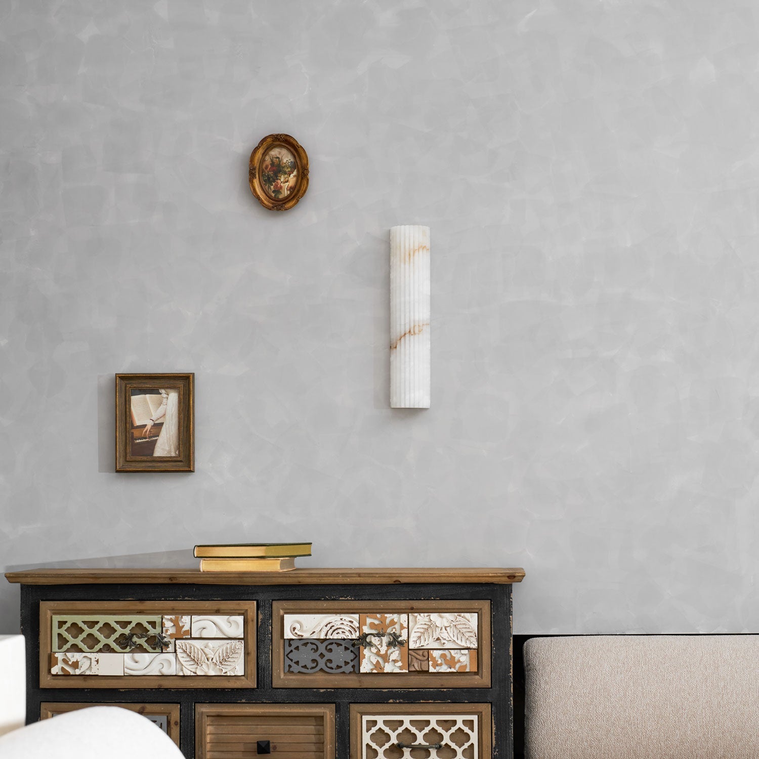 Lumen Alvia Alabaster Wall Light