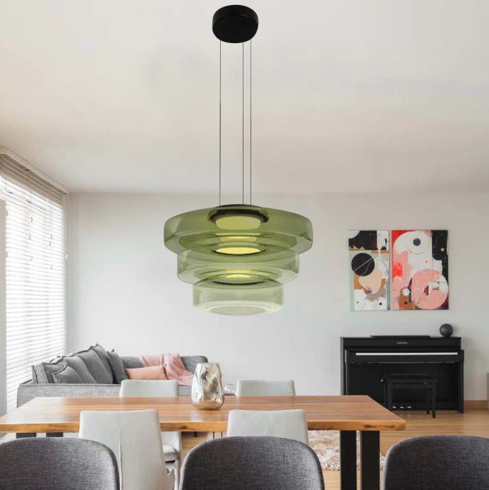 Lumen Carla Bauhaus Glass Pendant Light