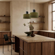 Lumen Bauhaus Round Glass Pendant Light