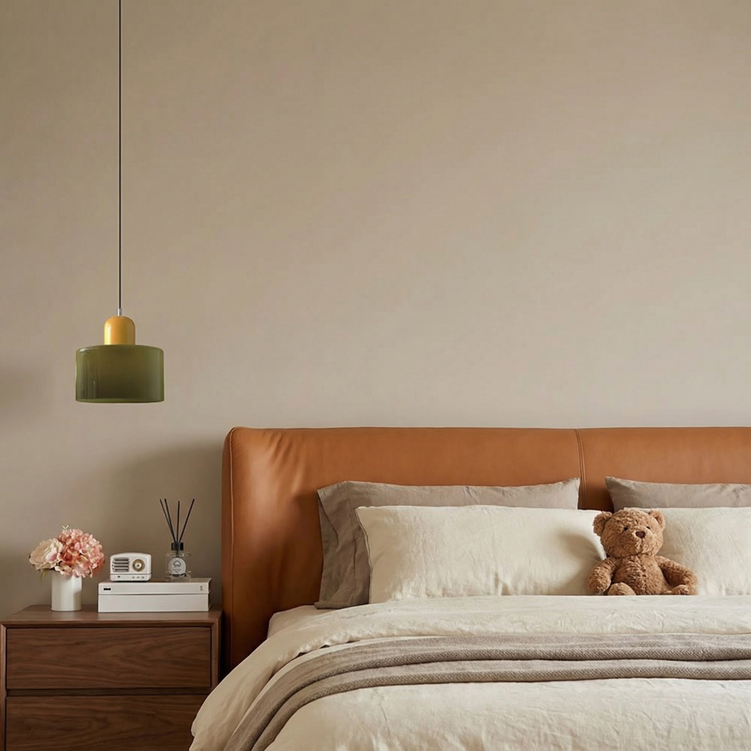 Lumen Bauhaus Round Glass Pendant Light