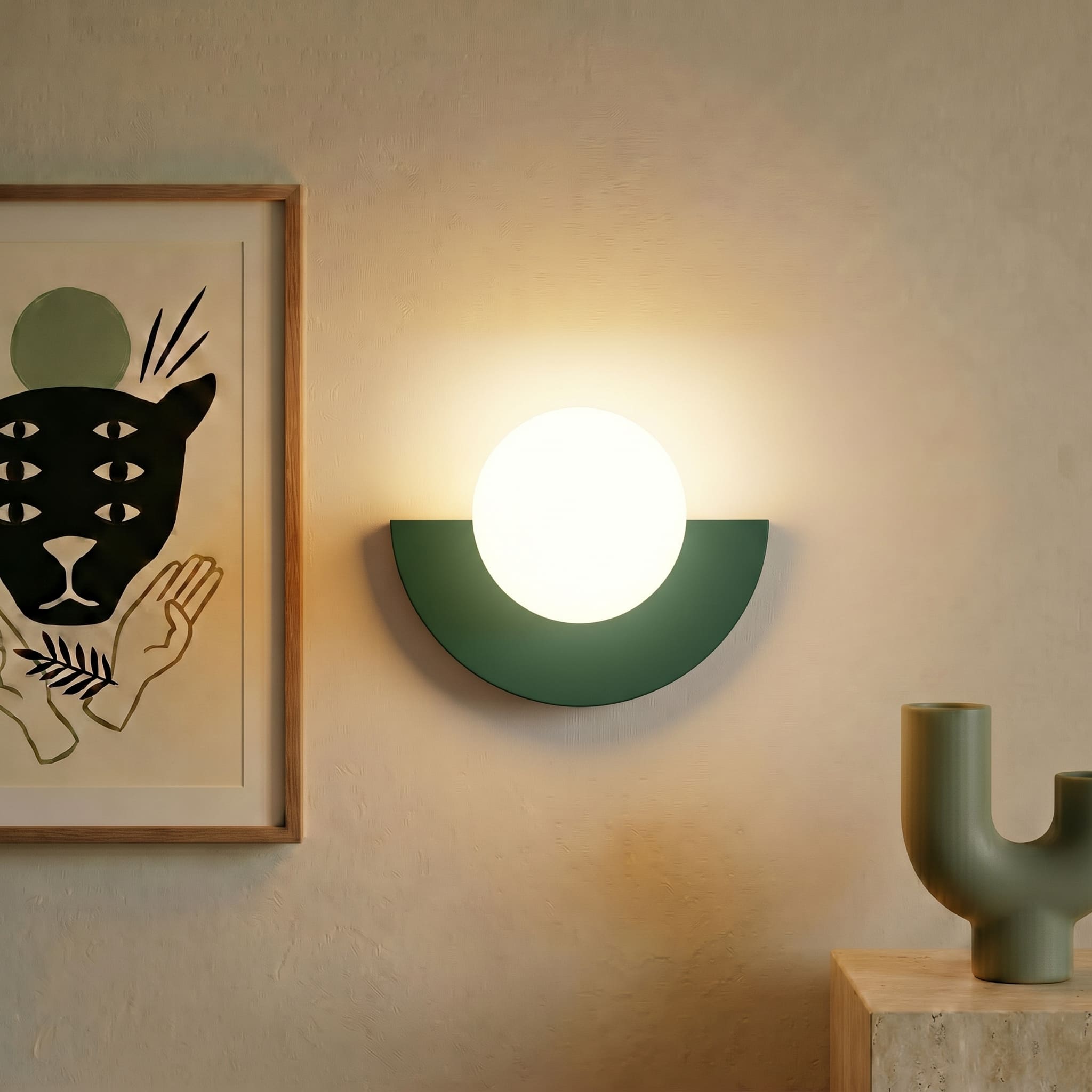 Lumen Nordic Semicircle Wall Sconce