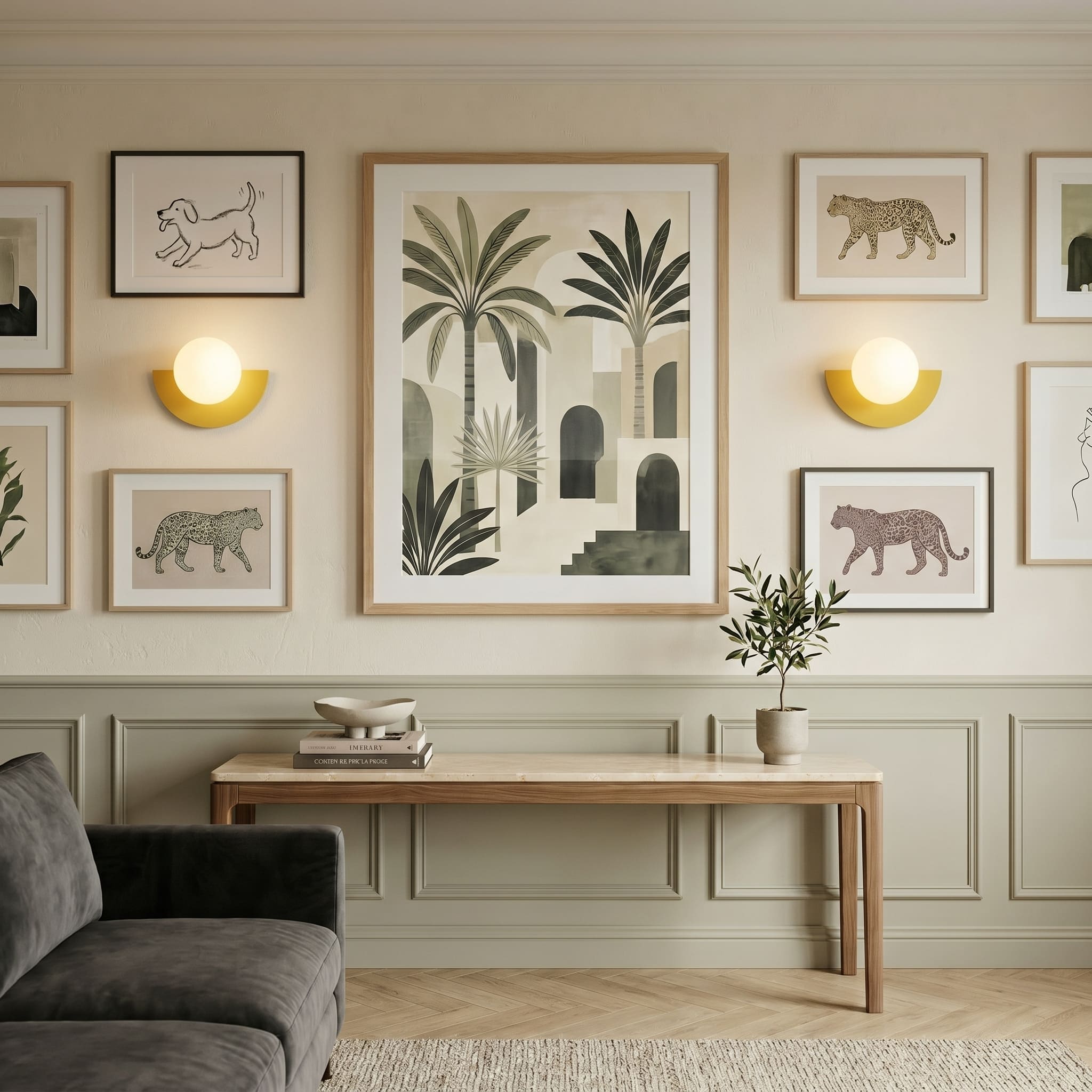 Lumen Nordic Semicircle Wall Sconce