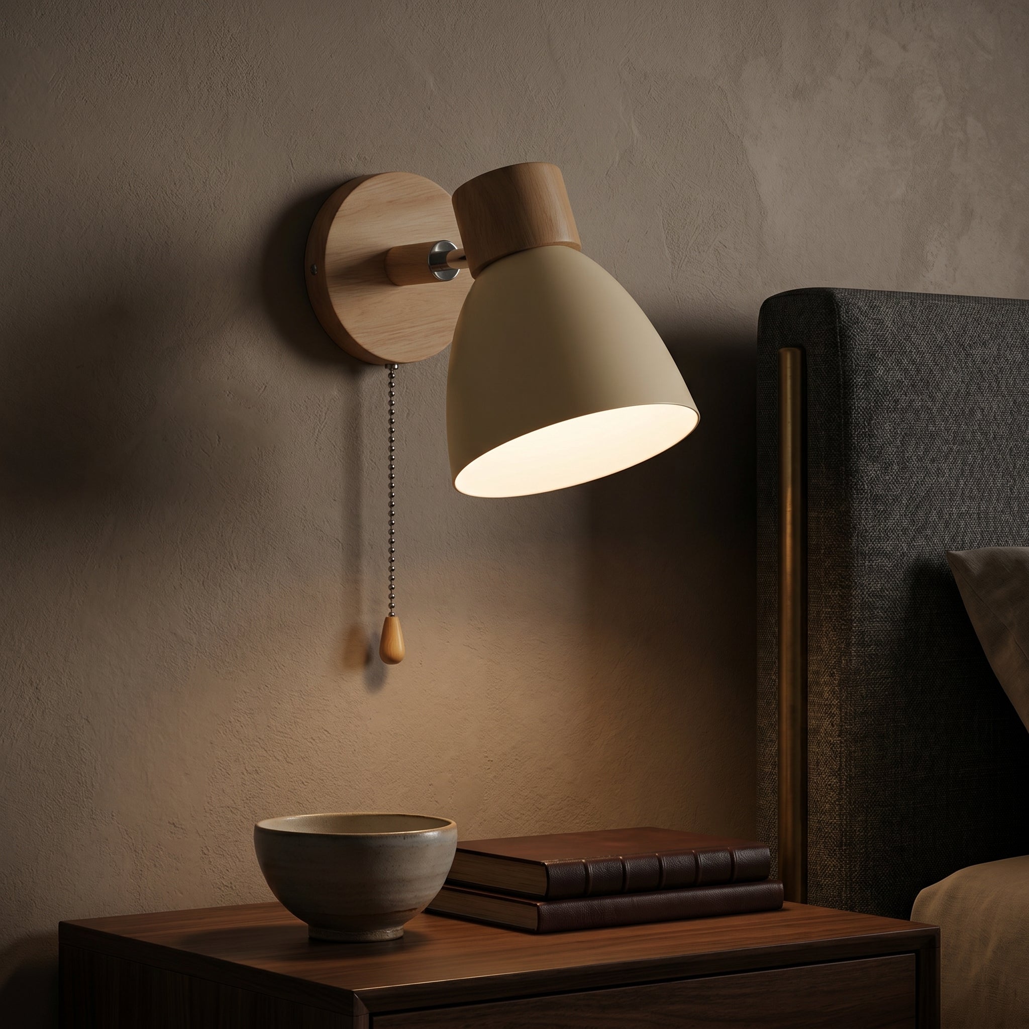 Lumen Nordic Wood Wall Sconce