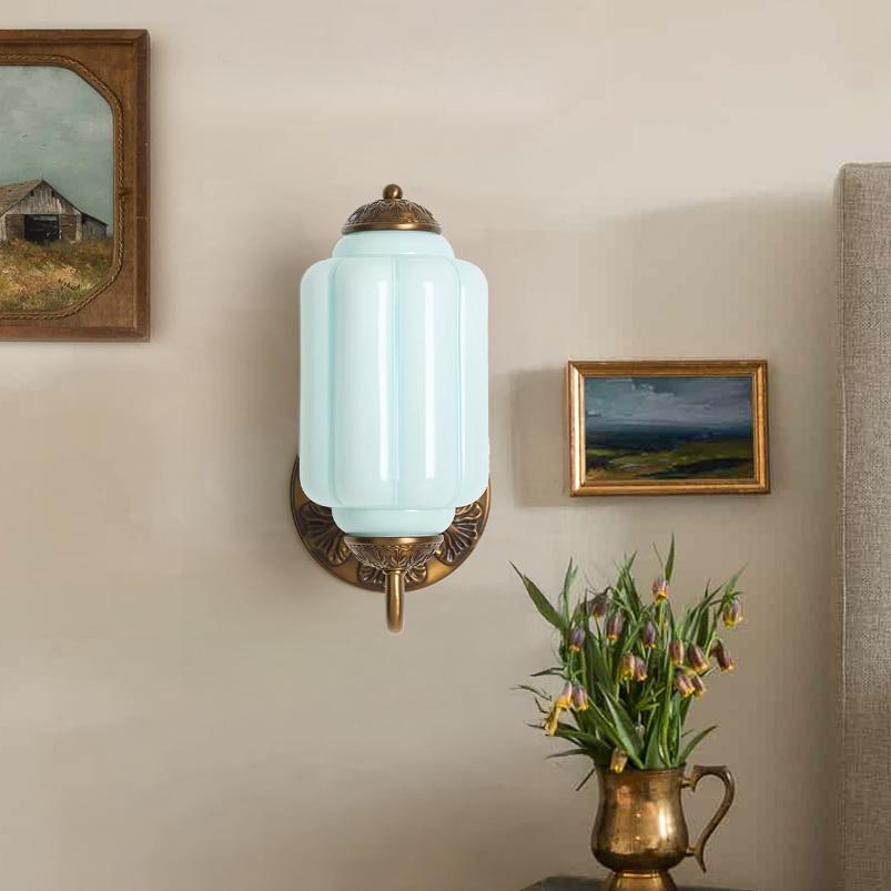 Lumen Eloise Milk Glass Wall Sconce