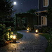 Lumen Tiered Cylinder Outdoor Post Light