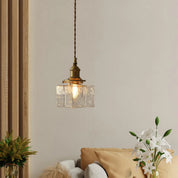 Lumen Jewel Glass Brass Pendant