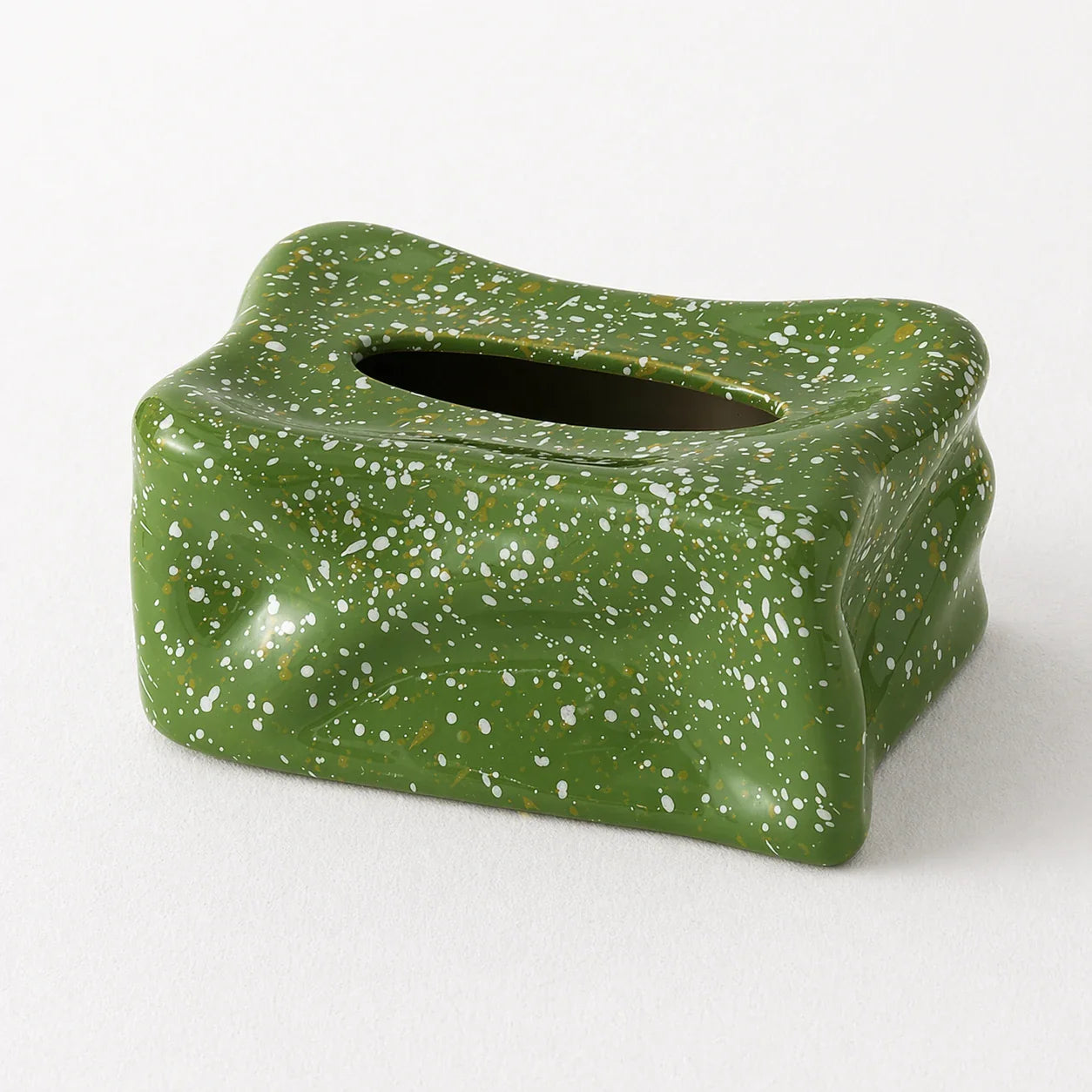 Atelier Speckled Ceramic Tissue Box