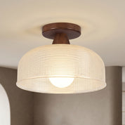 Lumen Solid Wood Flush Ceiling Lamp