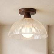 Lumen Solid Wood Flush Ceiling Lamp