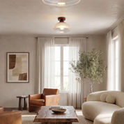 Lumen Solid Wood Flush Ceiling Lamp