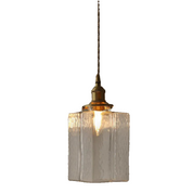 Lumen Jewel Glass Brass Pendant