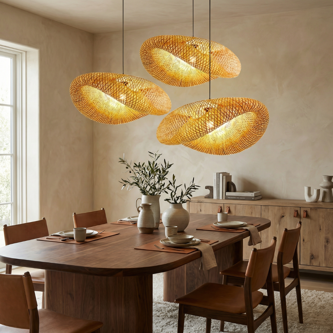 Lumen Bamboo Pendant Light
