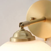 Lumen Milk Glass Pull Cord Wall Sconce