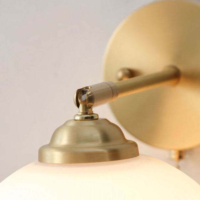 Lumen Milk Glass Pull Cord Wall Sconce