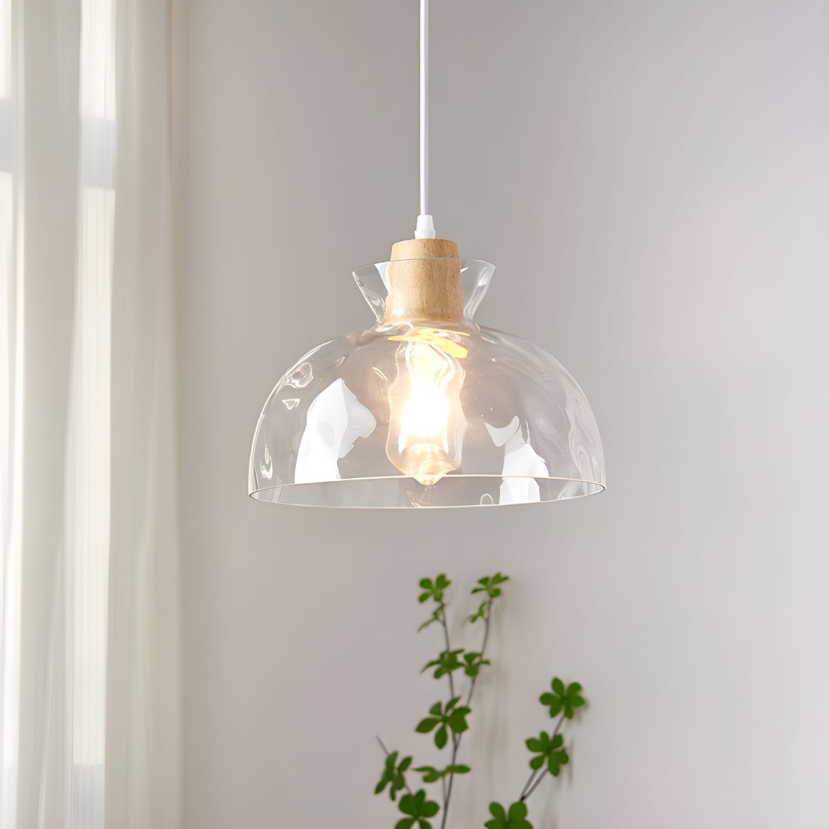Lumen Nordic Clear Glass Pendant