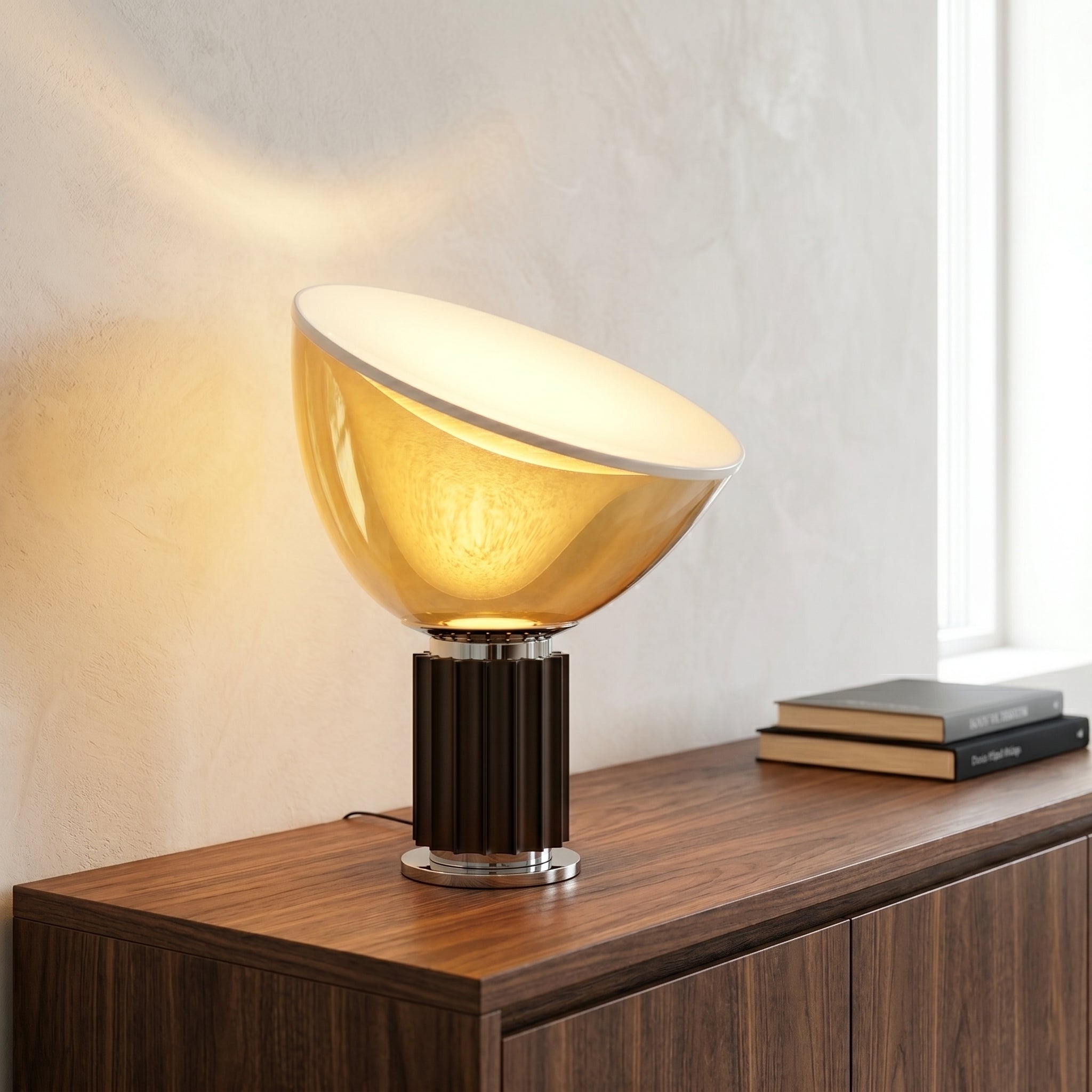 Lumen Glass Disc Table Lamp
