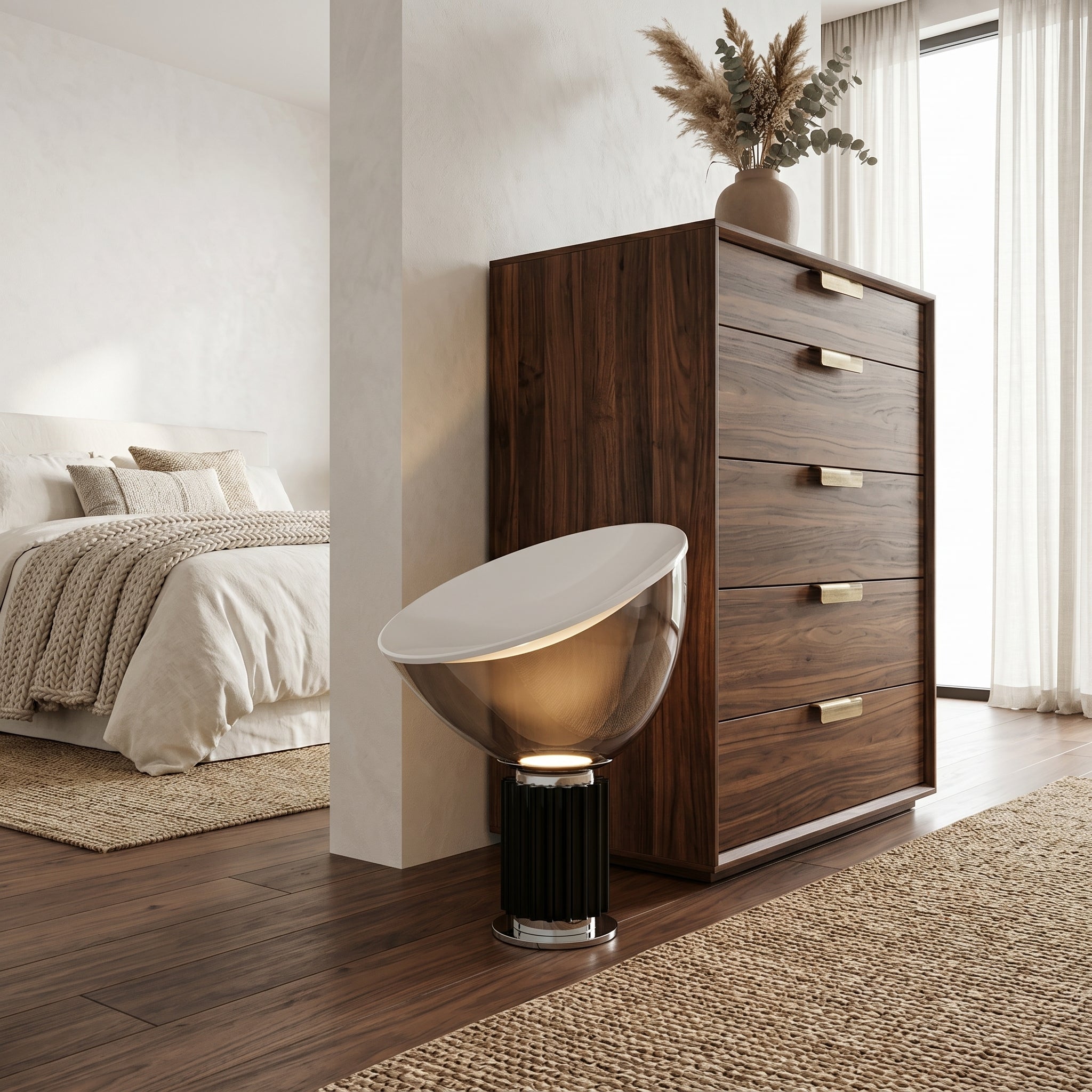 Lumen Glass Disc Table Lamp
