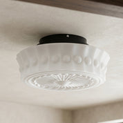 Lumen Frosted Cream Flush Mount