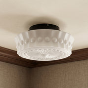 Lumen Frosted Cream Flush Mount