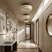 Lumen Frosted Cream Flush Mount