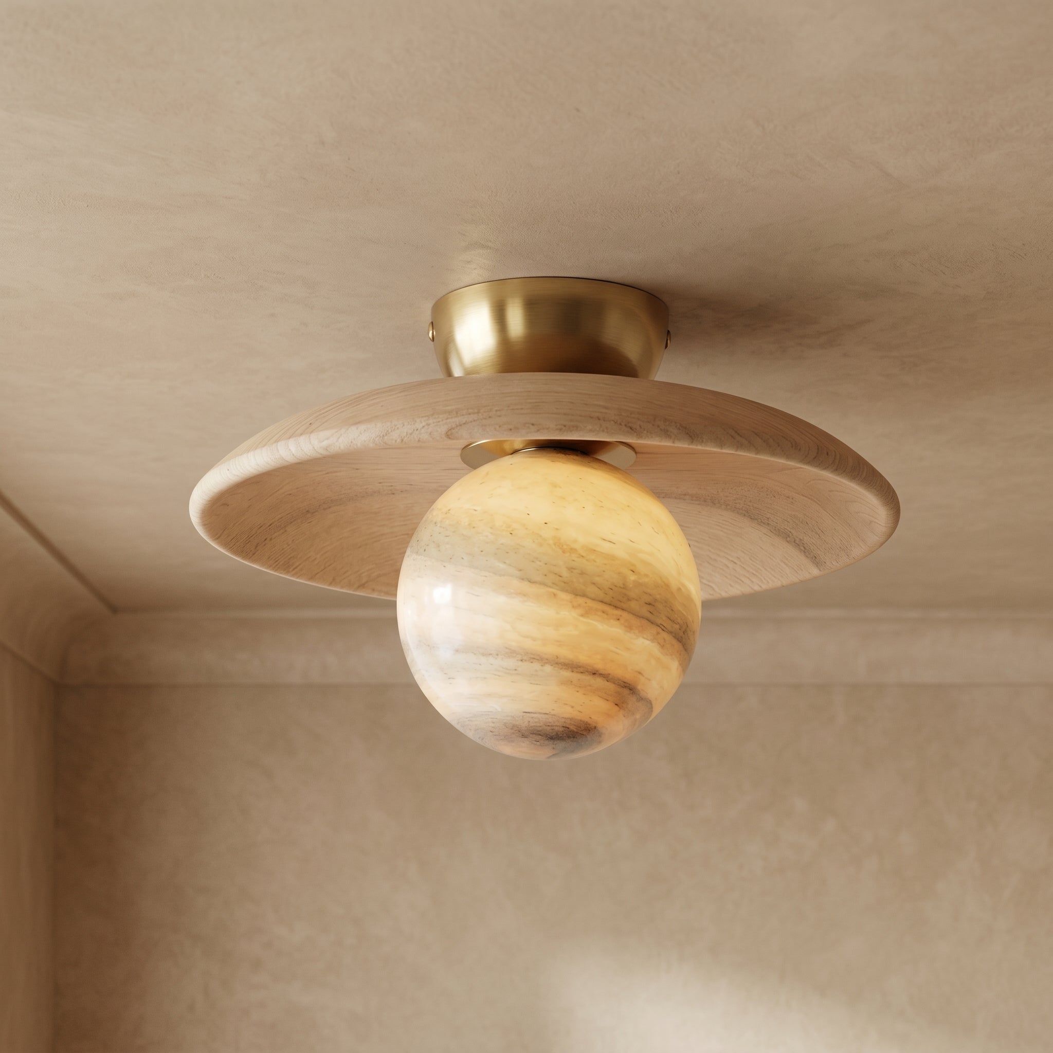Lumen Nordic Glass Ceiling Lamp