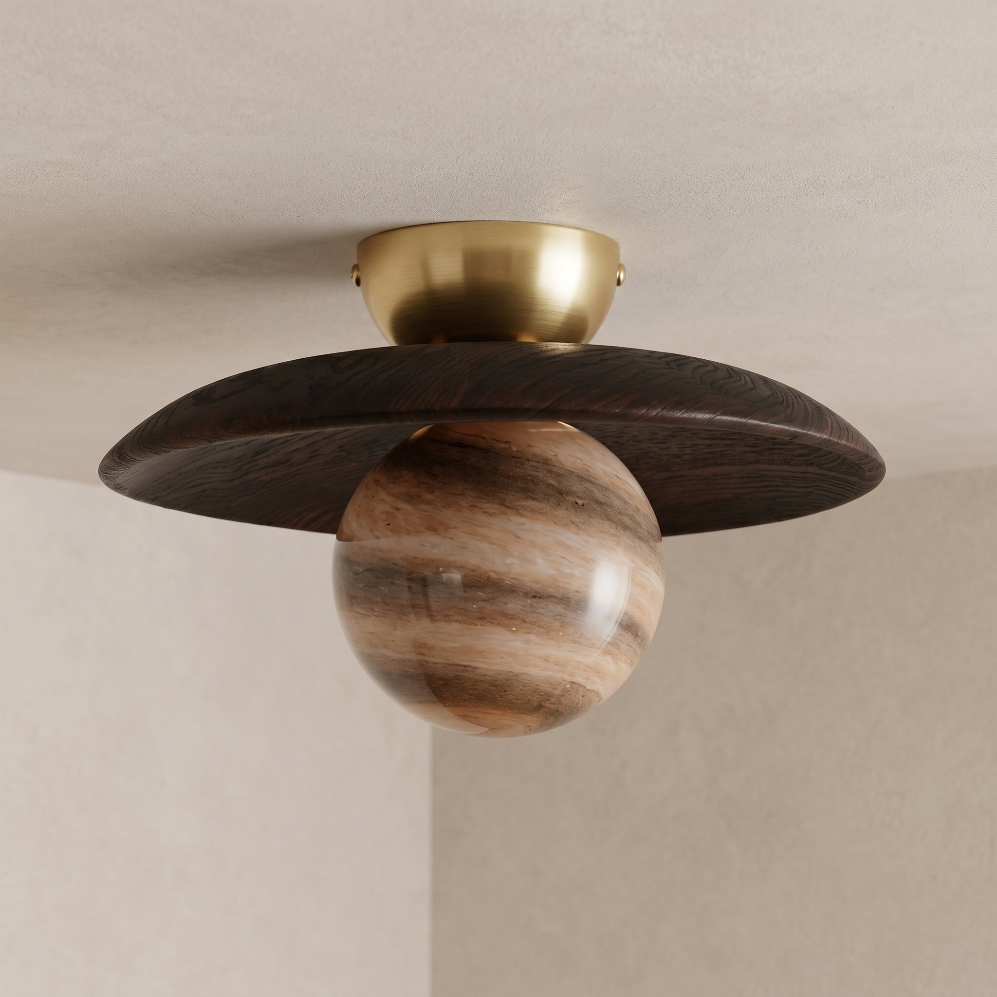 Lumen Nordic Glass Ceiling Lamp
