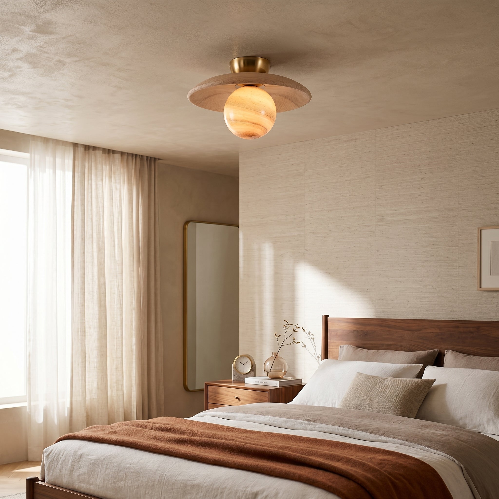 Lumen Nordic Glass Ceiling Lamp