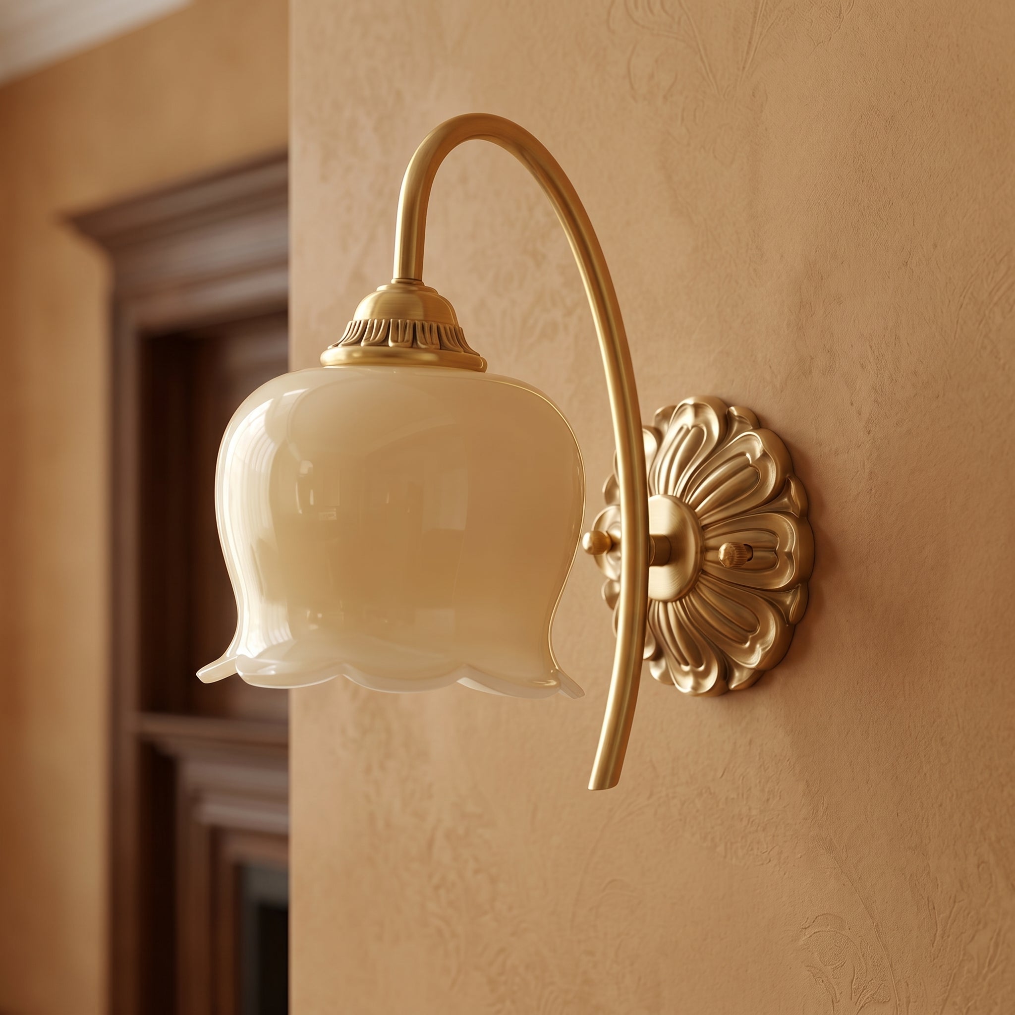 Lumen Cream Resin Wall Sconce