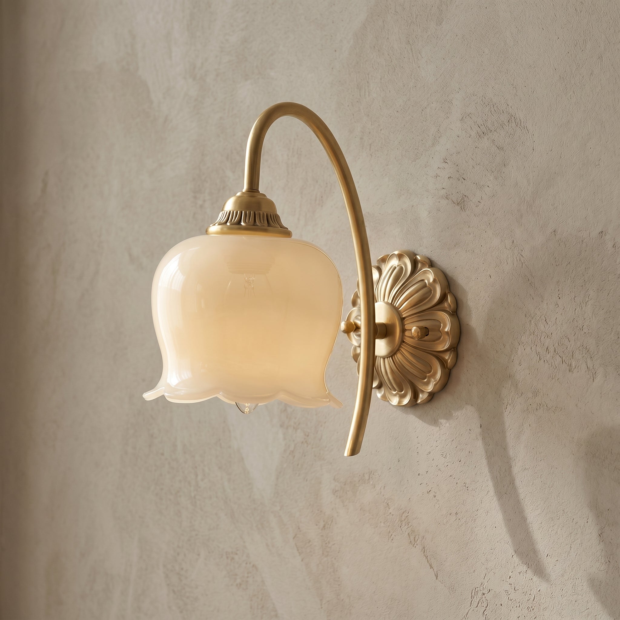 Lumen Cream Resin Wall Sconce