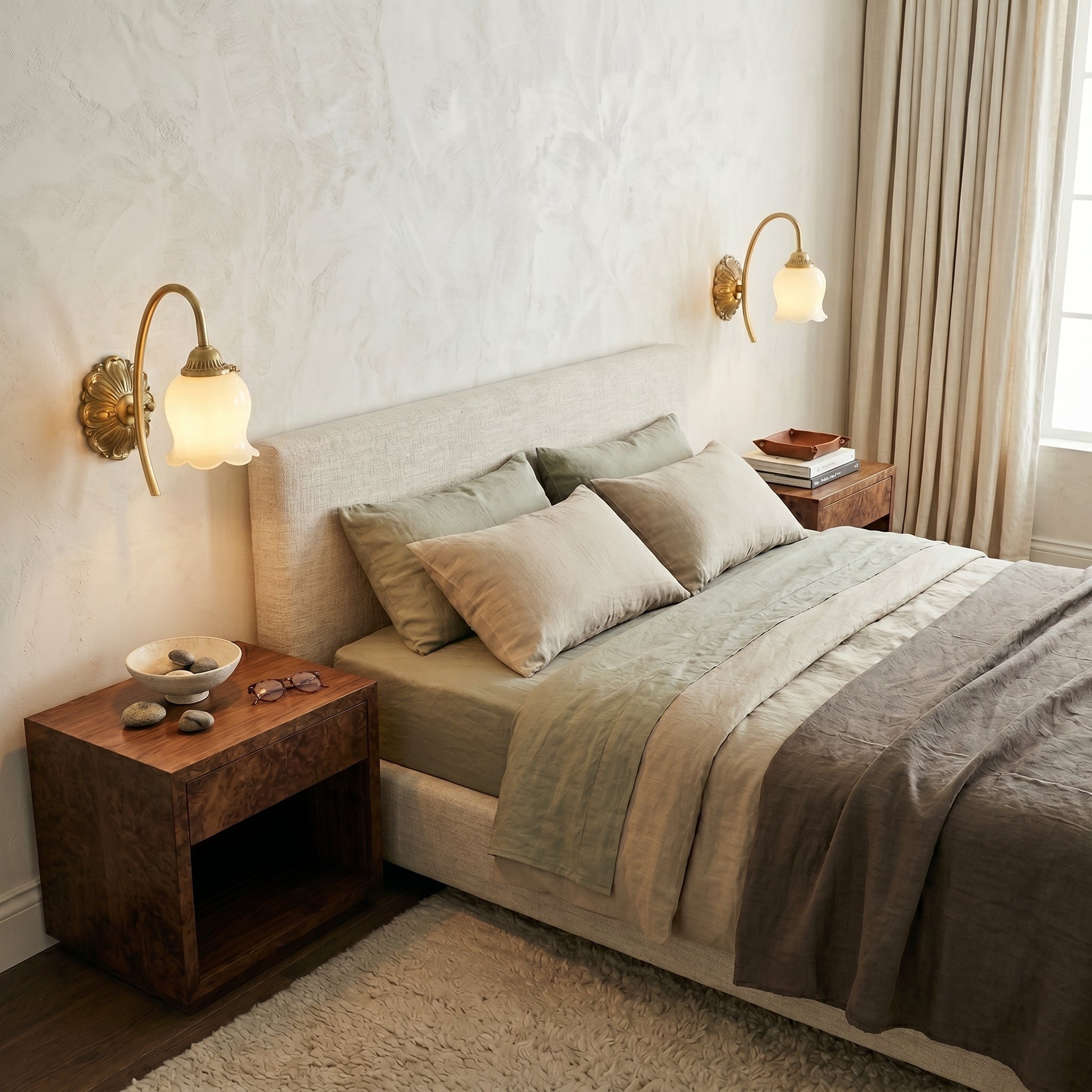 Lumen Cream Resin Wall Sconce