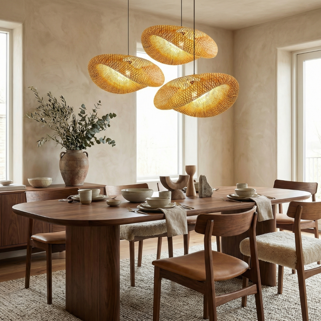 Lumen Bamboo Pendant Light
