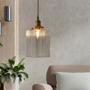 Lumen Jewel Glass Brass Pendant