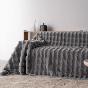 Drapée Faux Rabbit Fur Sofa Cover
