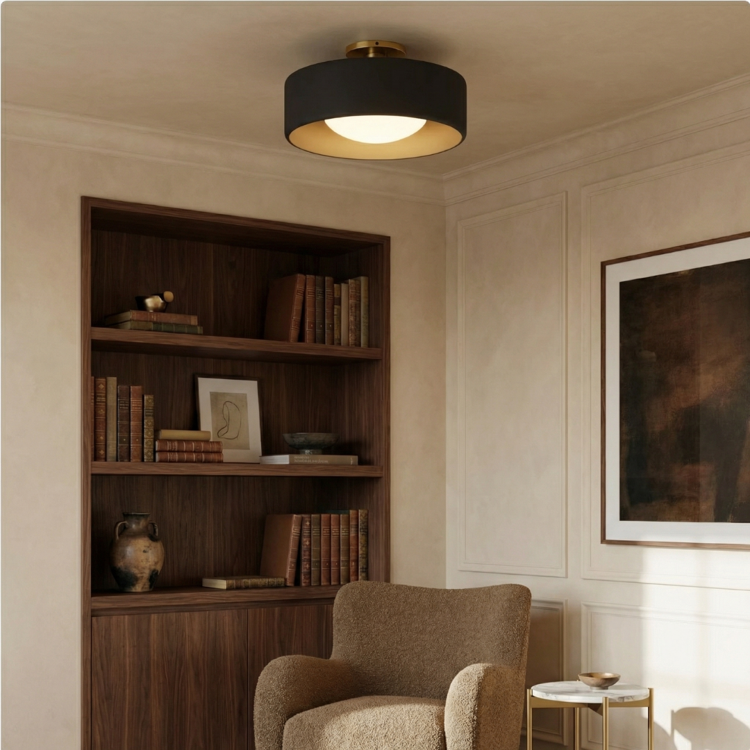 Lumen Porcelain Ceiling Light