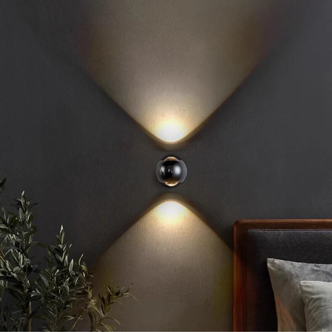 Lumen Hourglass Crystal Wall Sconce