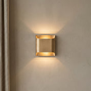 Lumen Fluted Brass Wall Sconce