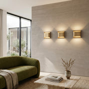 Lumen Fluted Brass Wall Sconce