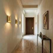 Lumen Fluted Brass Wall Sconce