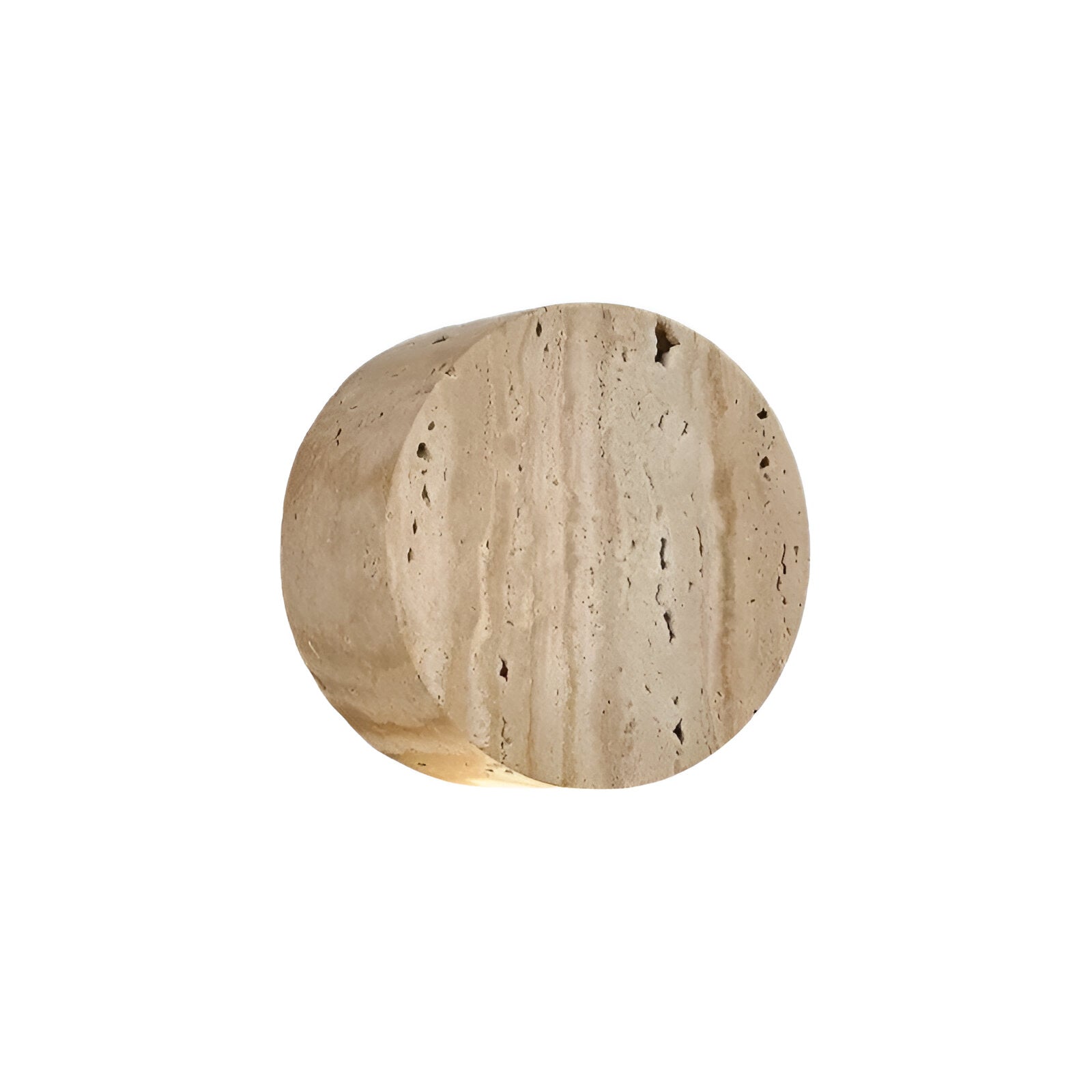 Lumen Travertine Stone Wall Sconce