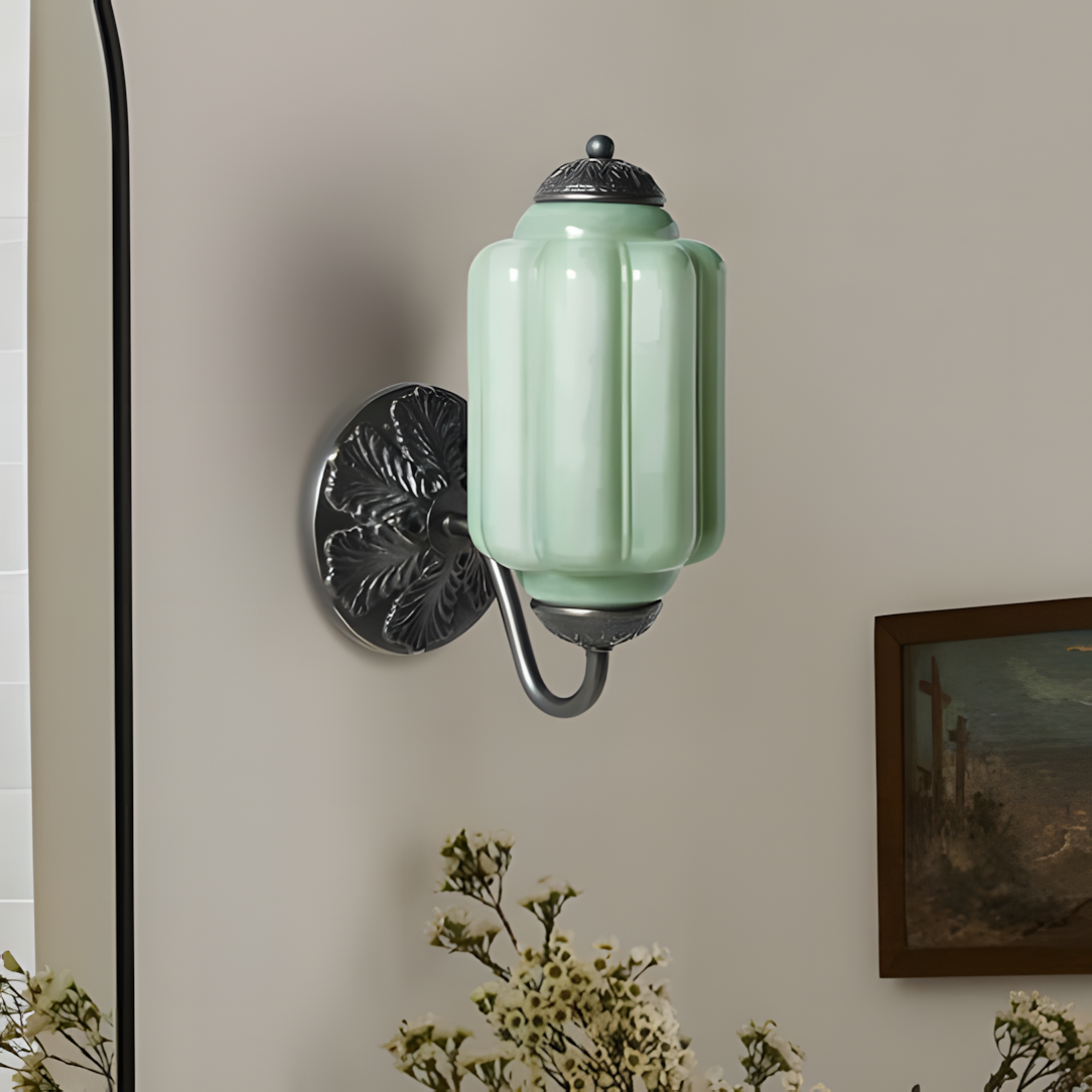 Lumen Eloise Milk Glass Wall Sconce