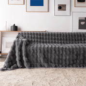 Drapée Faux Rabbit Fur Sofa Cover