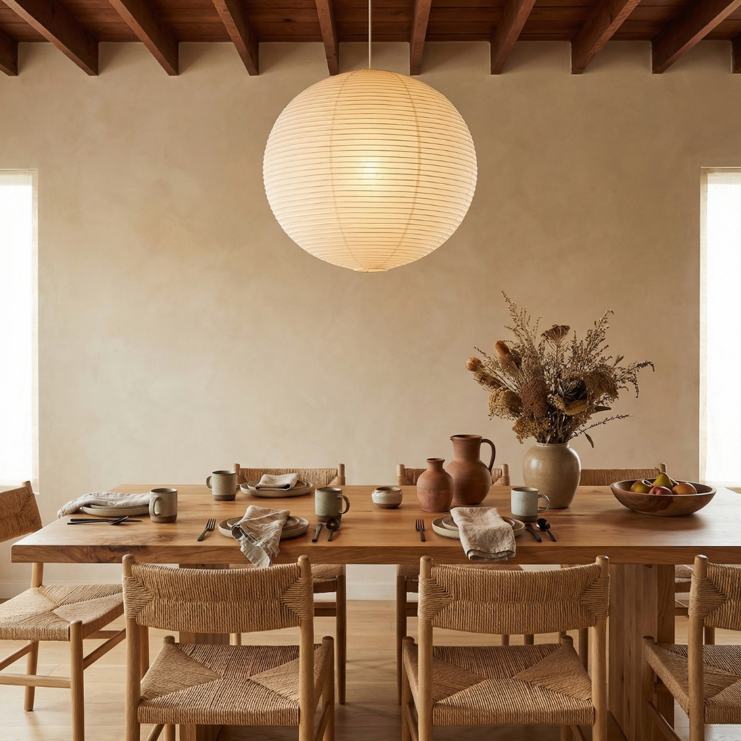 Lumen Cotton Paper Pendant Light
